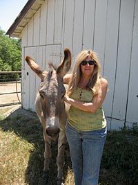 Deanne and Jasper at Return to Freedom in Lompoc, California.